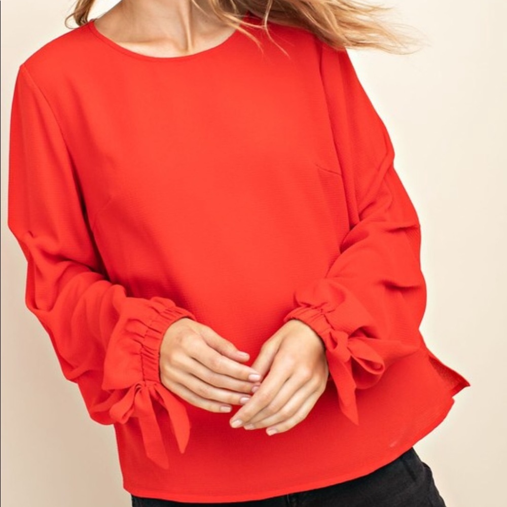 Bubble Crepe Blouse - Picture 1 of 5